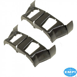 Cylinder cool tin, black, pair