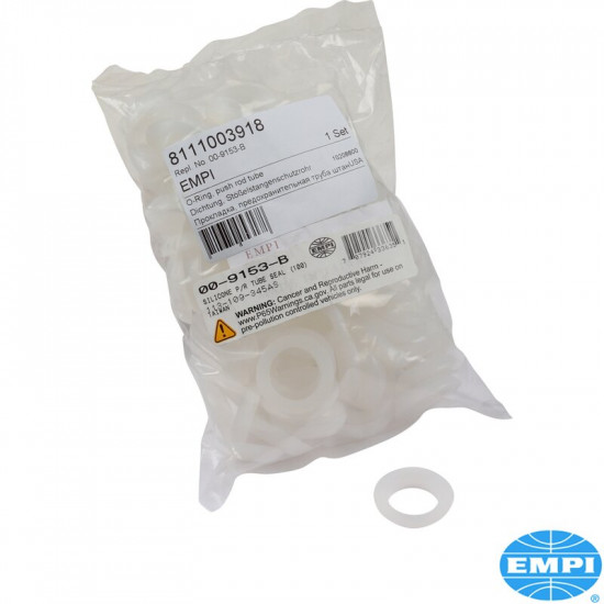 Silicone push rod tube seal set, 100 pieces