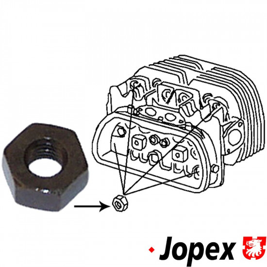 Cylinder head nut, 8 mm