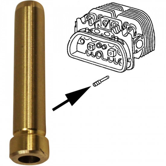 Valve guide, exhaust, 8 mm