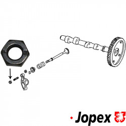 Adjusting nut for valve, M8