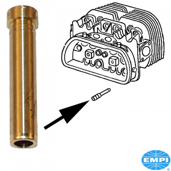 Valve guide, for 8mm intake & exhaust, bulk each