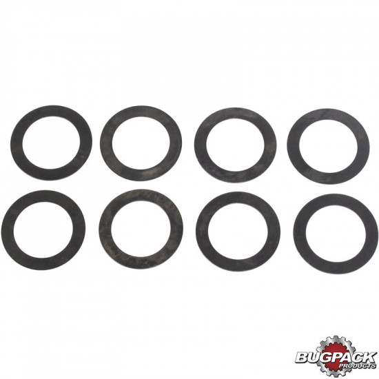 Single spring shims, hardened, 0.015 mm set of 8. For setting proper spring installed height