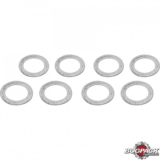 Single spring shims, hardened, 0.03 mm set of 8. For setting proper spring installed height