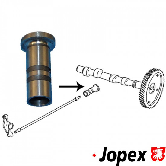 Cam follower for valve/camshaft, mechanical
