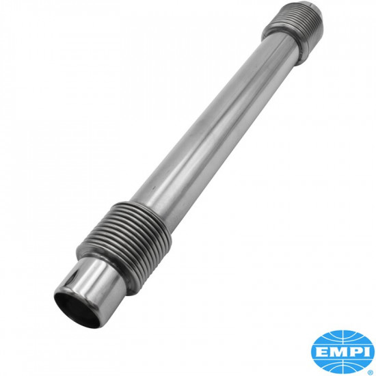 Push rod tube without seals, Windage style, stainless steel. Extend further into the case to
prevent oil from over filling the valve covers during cornering, 1 pcs.