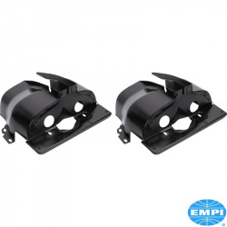 Single port cylinder shroud, black, pair