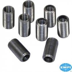 Case saver, 10mmx1.5 inner diameter, 14mmx2.0 outer diameter. Repair stripped and worn head stud threads. Set of 8