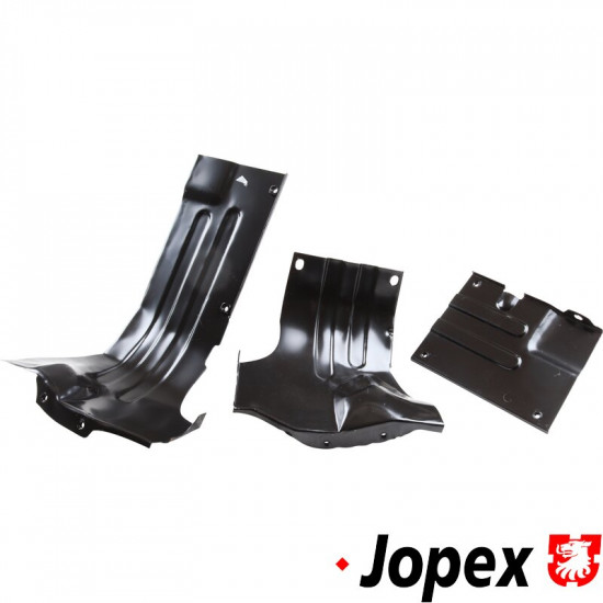 Heater channel set, lower, front, left/right