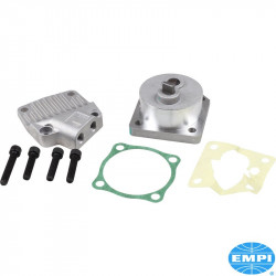 Filter flow oil pump, 32mm gear, for flat cam gear. Adds a conventional oil filter to your engine