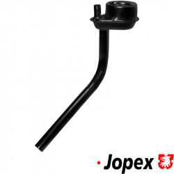 Oil filler neck without cap, black