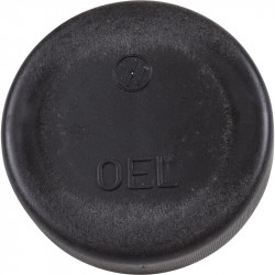 Oil filler cap "OEL", plastic, black