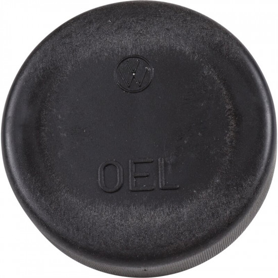 Oil filler cap "OEL", plastic, black