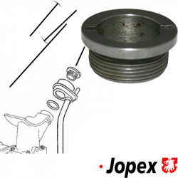 Banto bolt for oil filler support