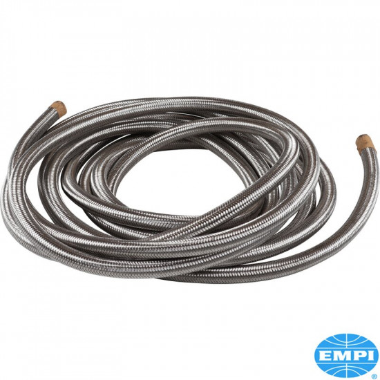 Oil hose, braided stainless steel, inner diameter 1/2", length 7620 mm