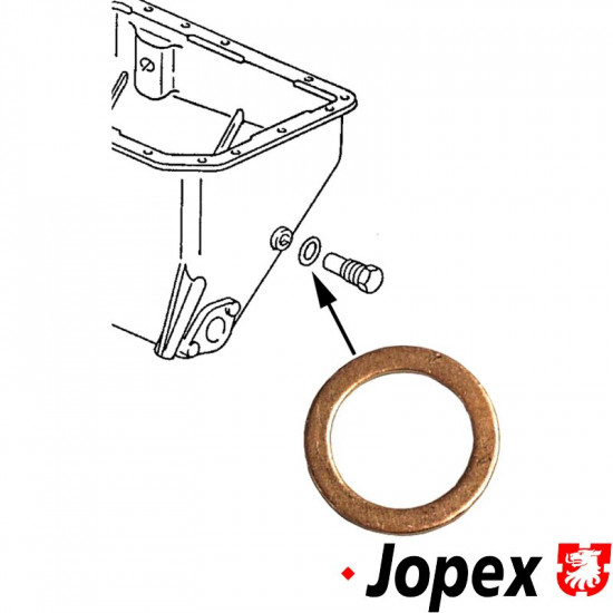 Seal ring for oil drain plug, metal