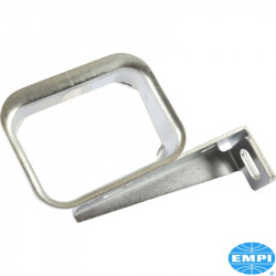Thermostat bracket, silver zink coated. Fits standard thermostat