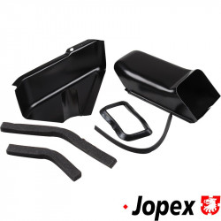 Air deflector plate set