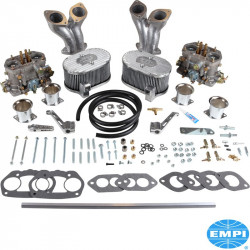 Dual deluxe carburetor kit, dual D, 40 mm. To 2180 cc