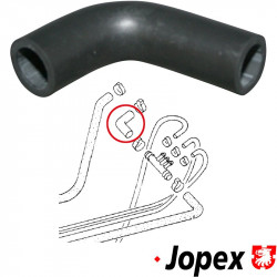 Ventilation hose, fuel filler neck to T-piece