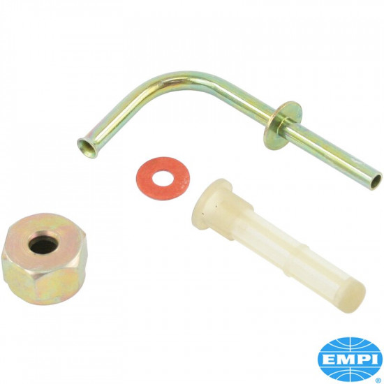 Fuel tank outlet pipe set with filter