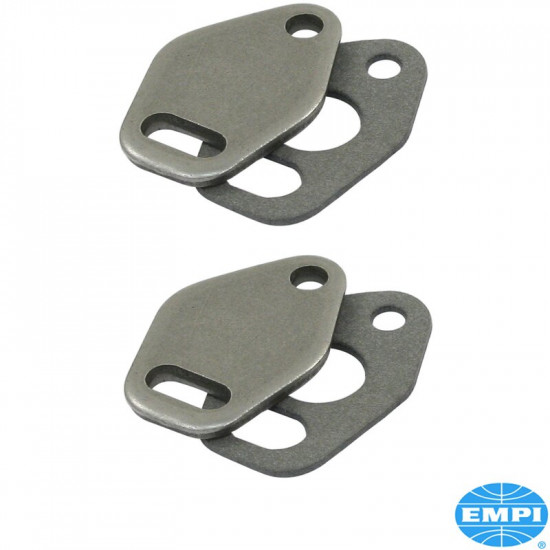 Heat riser block-off plate kit