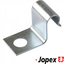 Bracket for fuel line on fan shroud