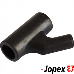 Vacuum T-piece connector on intake plenum, to brake booster and deceleration valve
