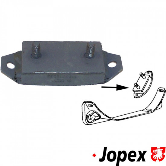 Rubber mount, engine/gearbox support, rear