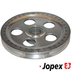 Standard size degree crankshaft pulleys with timing marks, black numbers