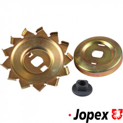 Pulley for alternator, galvanized