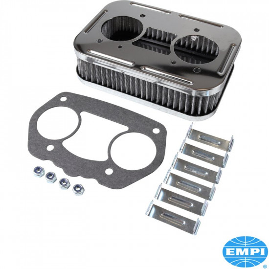 Air cleaner, 1 3/4" high. For Empi HPMX, Weber IDF and Empi D