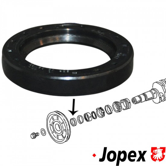 Oil seal for crankshaft/pulley, 38x60x7.5 mm, CLASSIC