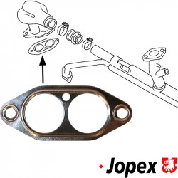 Metal dual port cylinder head gasket