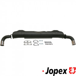 Exhaust, Sport, double, with chrome end pipes