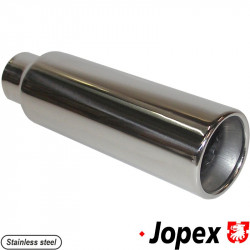 Tail pipe, Sport, stainless steel, Ø 42 mm inside