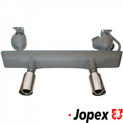 Exhaust, Sport, "Original Style", with 2 polished stainless steel tips for a real sport sound