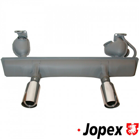 Exhaust, Sport, "Original Style", with 2 polished stainless steel tips for a real sport sound