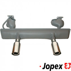 Exhaust, Sport, "Original Style", with 2 polished stainless steel tips for a real sport sound