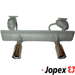 Exhaust, Sport, "Original Style", with 2 polished stainless steel tips for a real sport sound