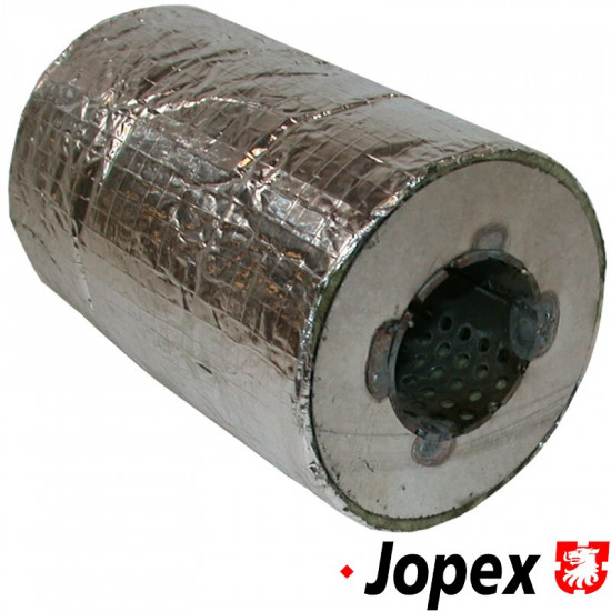 Silencer unit for zoom tube. Easy to press into the tube. Wrapped baffle