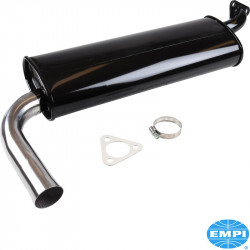 Exhaust, Quiet, black with chrome tip