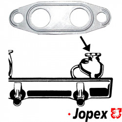 Gasket for exhaust, dual port