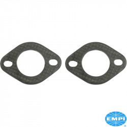 Exhaust port flange set, steel, inner diameter 1 3/8", 2 pieces