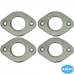 Exhaust port gasket set, steel, inner diameter 1 1/2", 4 pieces