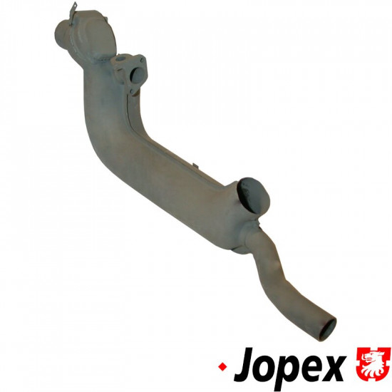 Heat exchanger, left. Made of steel with grey paint