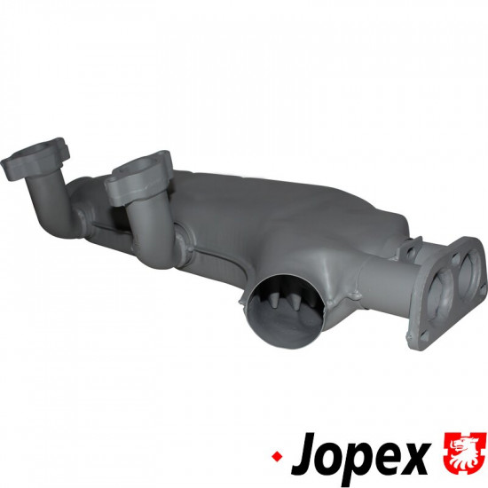 Heat exchanger, right. Made of steel with grey paint