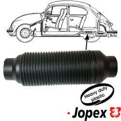 Heater flex hose, heat exchanger to channel, Ø60/65 mm, lenght 355 mm