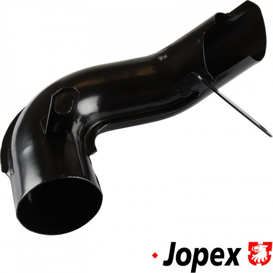 Pre-heater pipe to aircleaner, right side, metal, black. For 50 mm flexhose