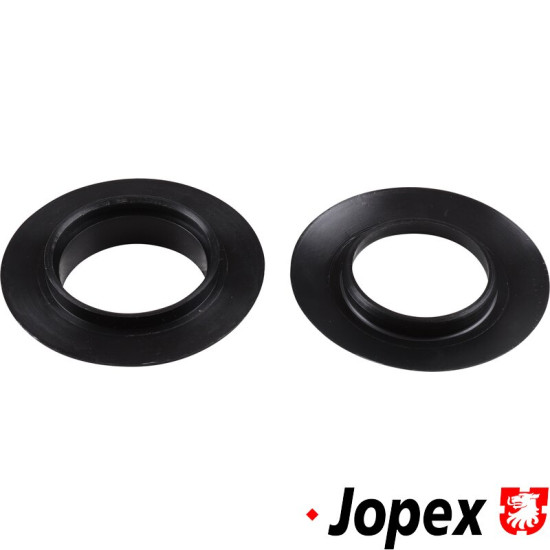 Grommet set for heat outlet in kick panel, rear, 2 pieces. Made of satin black plastic
